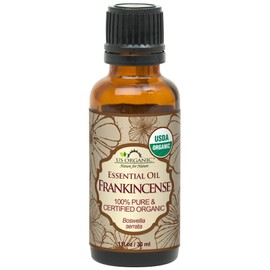 US Organic 100% Pure Frankincense Essential Oil, USDA Certified Organic, Steam Distilled, Boswellia serrata, Sourced from India, Topically or in Diffuser, Perfect for Aging Skin, All skin type (30 ml)