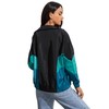 SweatyRocks Women's Lightweight Windbreaker Patchwork Zipper Sport Jacket Coat Outerwear