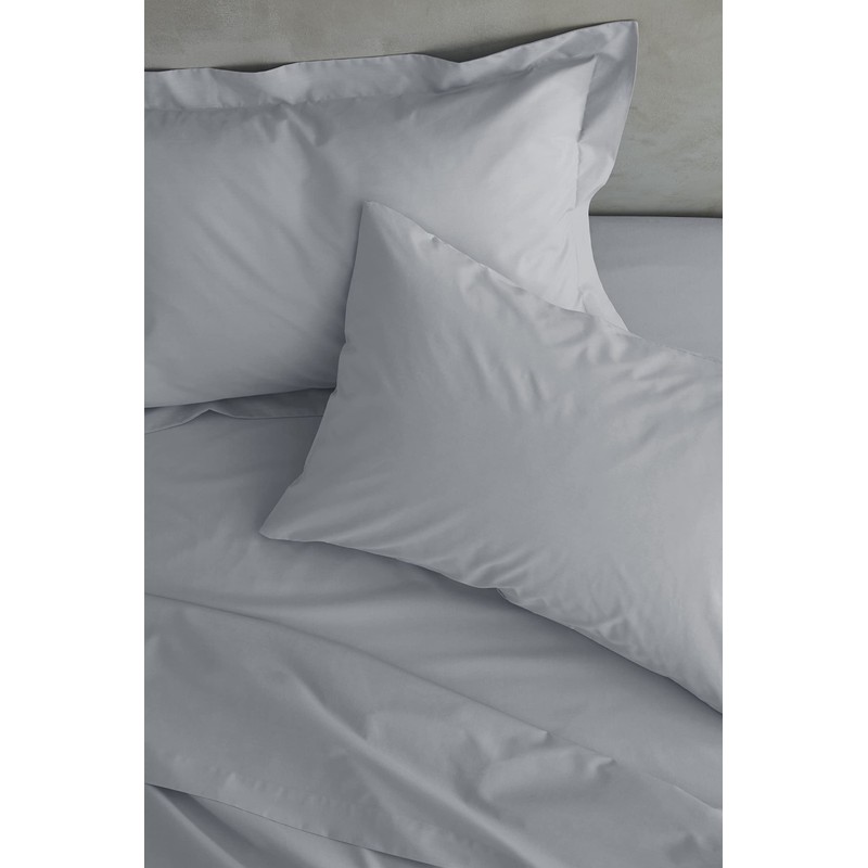 Catherine Lansfield Easy Iron Percale Standard Pillowcase Pair Grey