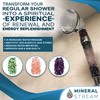 MineralStream Chakra Showerhead with Natural Gemstones, Therapeutic Crystals, Purification of