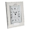 Happy Homewares Traditional 25th Anniversary Clock in White Epoxy with