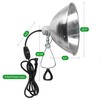 Simple Deluxe Clamp Lamp Light 10.5 Inch Adjustable Aluminum Reflector,