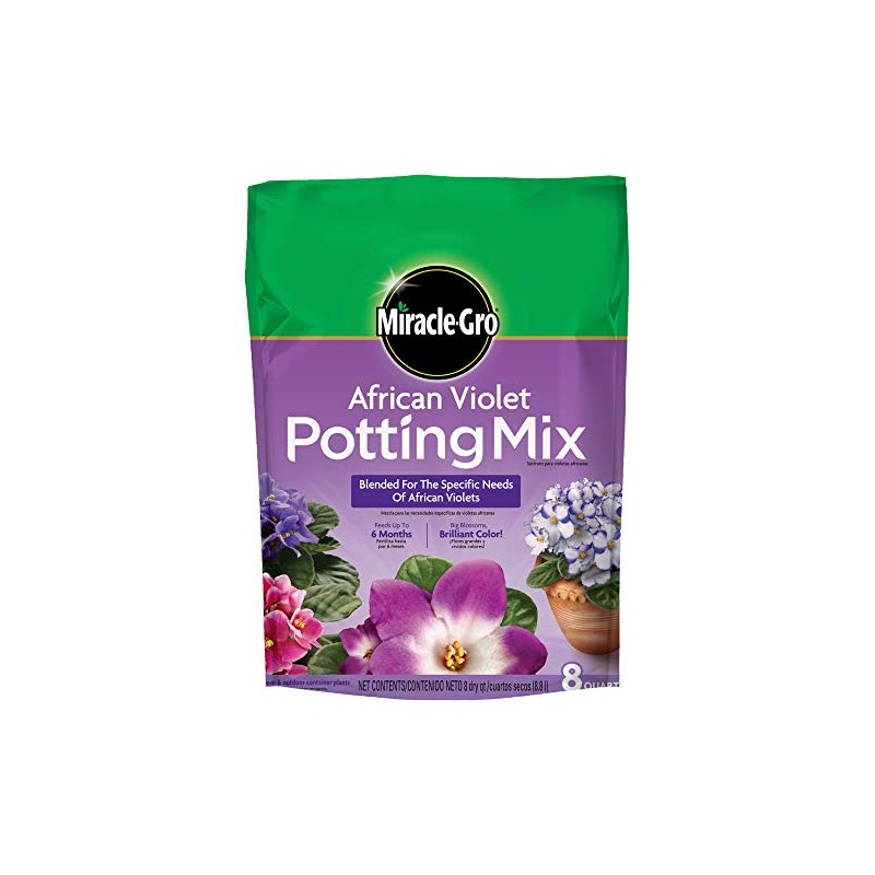 Miracle-Gro 72678430 8 Qt African Violet Potting Mix 0.21-0.11-0.16
