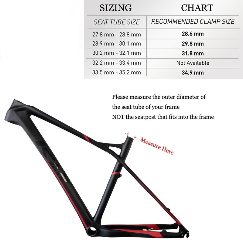 Quick Release Bicycle Seatpost Clamp,31.8mm Red