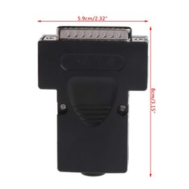 Youmile 2PCS DB25 D-SUB Connector 25Pin Male And Female 2 ROW Terminals Adapter Breakout PCB Board For DIY With Slotted screwdriver + Wire Cover