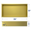 Bernkot Stainless Steel Shower Niche 24" X 12" Gold No
