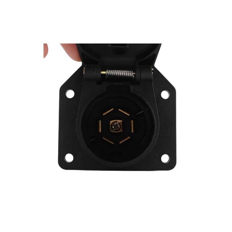 Aramox Adaptador de Cableado de Remolque Redondo, Conector de Remolque