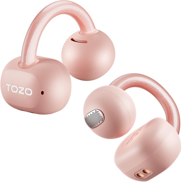 TOZO OpenEarRing True Open Ear Headphones, Lightweight Comfort Open Ear