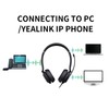 Yealink UH37 - Auriculares USB Profesionales con micrófono para PC