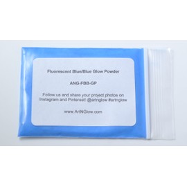 Fluorescent Blue Glow In The Dark Pigment Powder - 60g (2 Ounces) - 10+ Colors Available