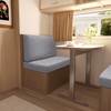 Gollense RV Dinette Cushion Covers Set of 2, Waterproof Stretch