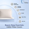 Comfort Beddings 100% Organic Cotton Pack of 2 Youth Pillowcases