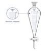 Labasics Graduated Separatory Funnel, 500 ml Heavy Wall Borosilicate Glass