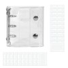 DFsucces Sealing Book, 3-Hole, A8 Size, Transparent Seal, Binder, Mount,