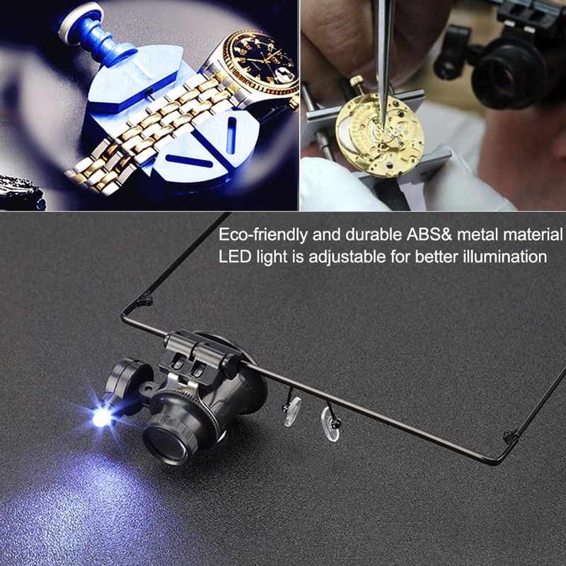 Watch Repair Magnifier 20X Magnifying Single Lens Eye Glasses Loupe