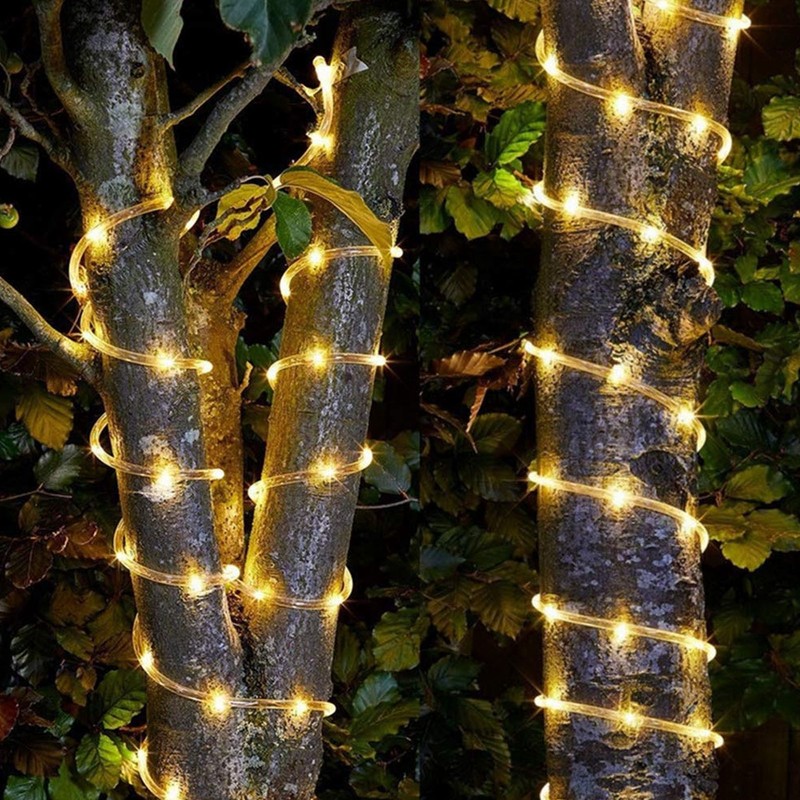 Solar String Light 7m 50LEDs Solar Tube Light Outdoor Waterproof