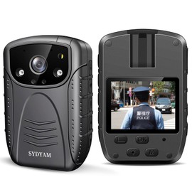 SYDYAM 1296P 32GB Body Camera Wearable, Police Body Cam with Loop Recording, Waterproof Camcorder Video Camera for Outdoor Travel Vlog Surveillance, Support 512GB Memory Card Expansion