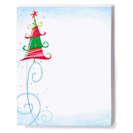 Paperdirect Holiday Glee Scroll Christmas Winter Theme Stationery, Border Paper, Letterhead 8.5 x 11, 25 sheets, Elegant Premium Writing Paper, Decorative Printer Paper