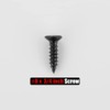 JQK #8 x 3/4" Black Screw, Flat Head Phillips Wood