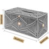 KaloKalo Handmade Tissue Box Cover Decorative Macrame Boho Rectangle Tissue