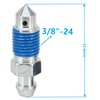 Dsnaduo 4 PCS Speed Bleeder,Bleeder Valve,Brake Bleeder Screws, Quick Bleeders