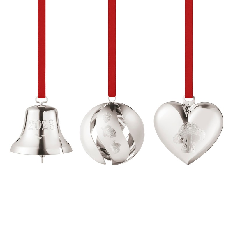 Georg Jensen 2023 Gift Set with Bell, Ball and Heart