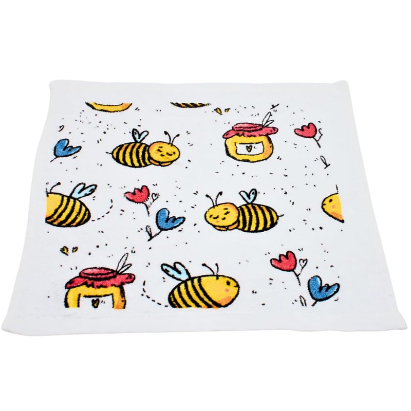 Dekohelden24 Magic Cotton Hand Towel Set of 4 Bees Size