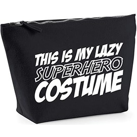 Hippowarehouse This is My Lazy Superhero Costume printed make up cosmetic wash bag 18x19x9cm