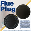 Irnyso Metal Black Fireplace Stove Pipe Flue Hole Cover 6719900