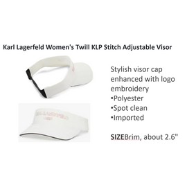 Karl Lagerfeld  Logo Visor Cap one size  Stitch Adjustable