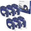 OYEMAT 6 Nastri Compatibili con Dymo LetraTag 91201/91221 12mm x