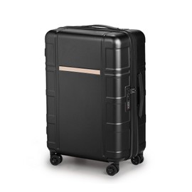 TREATLIFE HOME Stylish Expandable Spinner Luggage for Effortless Travel, Lightweight and Durable Hardshell, Personal and Business Trips, Black