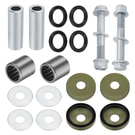JAVIK 1 Set Front Lower A Arm Bushing Seal w/Bolt Kit for Suzuki 2003-2014 LT-Z400 for Arctic Cat 2004-2008 400 DVX for Kawasaki 2003-2006 KFX400 OEM# 52455-43B00 52455-07G00 92026-S095