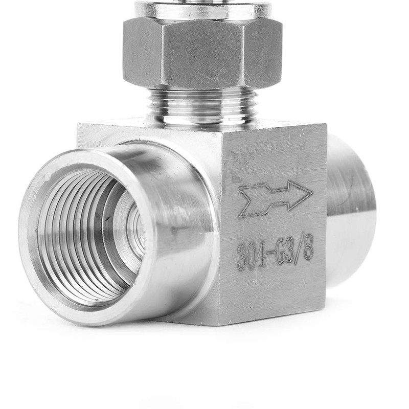 Fafeicy 3/8" Stainless Steel Flow Control Valve Throttle Valve Check