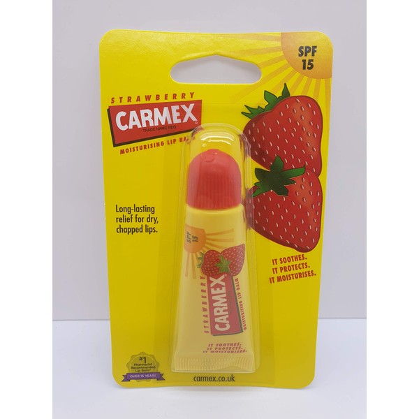 Carmex Soothing Lip Balm, Strawberry 0.35 oz