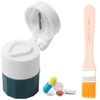 Tglia Pills for Multiple Pills with Brush, Tablet Breaker, Tablet