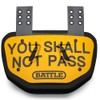 Battle Shall Not Pass Chrome Football Back Plate - Adult