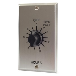 C Series Commercial Style Springwound Auto Off In-Wall Time Switch, 60 Minutes Timer Length, SPST Switch Type