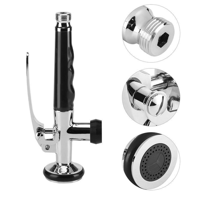 Pull Down Faucet Swivel Sink Tap Pre Rinse Spout Spray