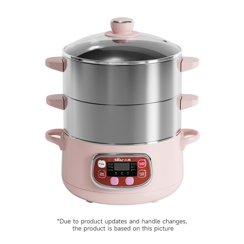 Bear Electric Multifunctional Food Steamer, One Touch Digital Steamer with