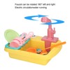 2 in 1 Play Kitchen Sink Toys with Running Water