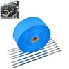 NATGIC 15M Car Motorcycle Exhaust Heat Wrap Tap Header Glassfiber
