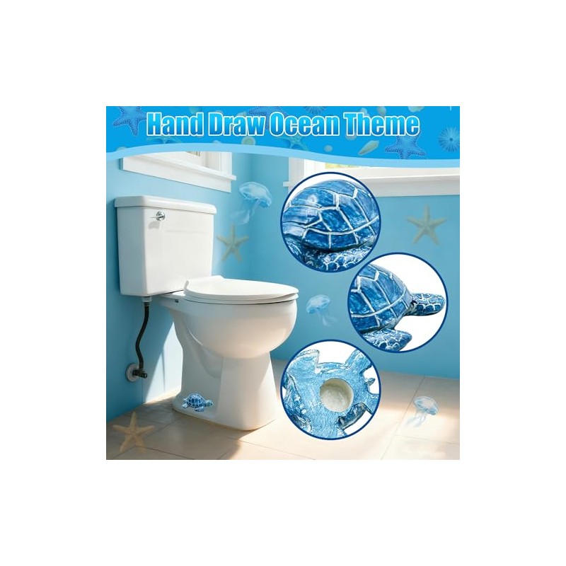 2 Pcs Toilet Bolt Covers Decorative, Sea Turtles Toilet Bolt