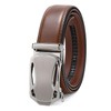 JASGOOD Mens Belt Ratchet Leather Belt Automatic Slide Belt for