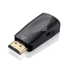 HDMI Male to VGA Female / Video Converter Gold Plated with 3.5mm Audio Cable for PC, TV, Laptop and other HDMI Devices
