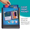 H4D 12 Pocket Poly Project Organizer, Spiral Multi Pocket Folder