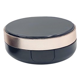Baluue Makeup Container Puff Black Empty Cream Case Diy Foundation Refillable Puff Box Lightweight for Travel