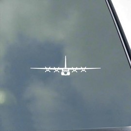 KLO Graphics C-130 Hercules Pilot Front Vinyl Sticker Decal Air Force Military Transport Crew Refuel, White, 19inch x 5inch