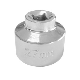 Lyxheth 27mm Oil Filter Socket Wrench, Oil Filter Removal Tool, 3/8" Drive Oil Filter Socket Tool, Car Accessories 6 Point Oil Filter Cap Wrench for Most Car Models with Oil Filter Cap