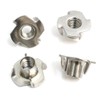 Circe-eu M8 Adjustable Furniture Leveling Feet with T-Nut 40x30mm 10pcs